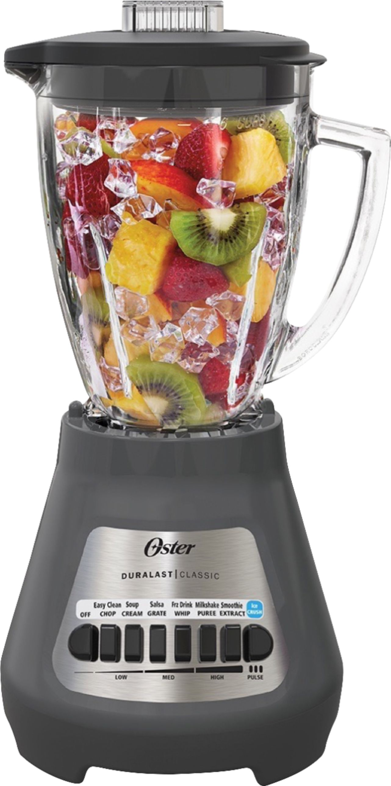 Oster Classic Series 16-Speed Blender Plus Food Chopper, Glass Jar