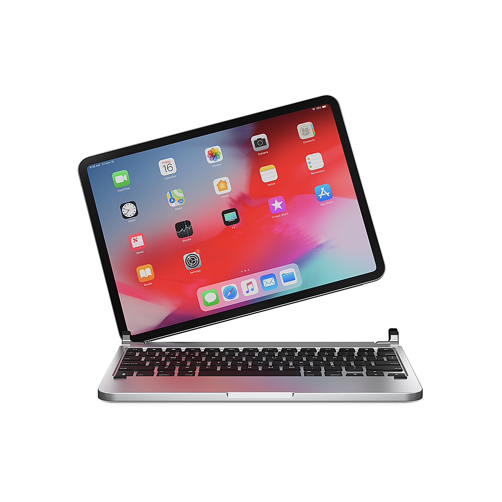 Silver Brydge 11.0 Pro Wireless Keyboard 2020 Compatibile con iPad Pro 11 pollici 2018 & 2nd Gen, 2020 | Backlit Keys Long Battery Life | e iPad Air 4 