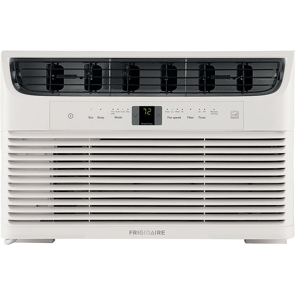 Angle View: Frigidaire - Energy Star 350 sq ft Window-Mounted Mini-Compact Air Conditioner - White
