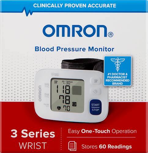 Alt View 14. Omron - 3 Series Wrist Blood Pressure Monitor - White.
