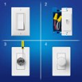Alt View Zoom 14. Lutron - Aurora Smart Bulb Dimmer/Paddle Switch for Philips Hue Smart Lighting - White.