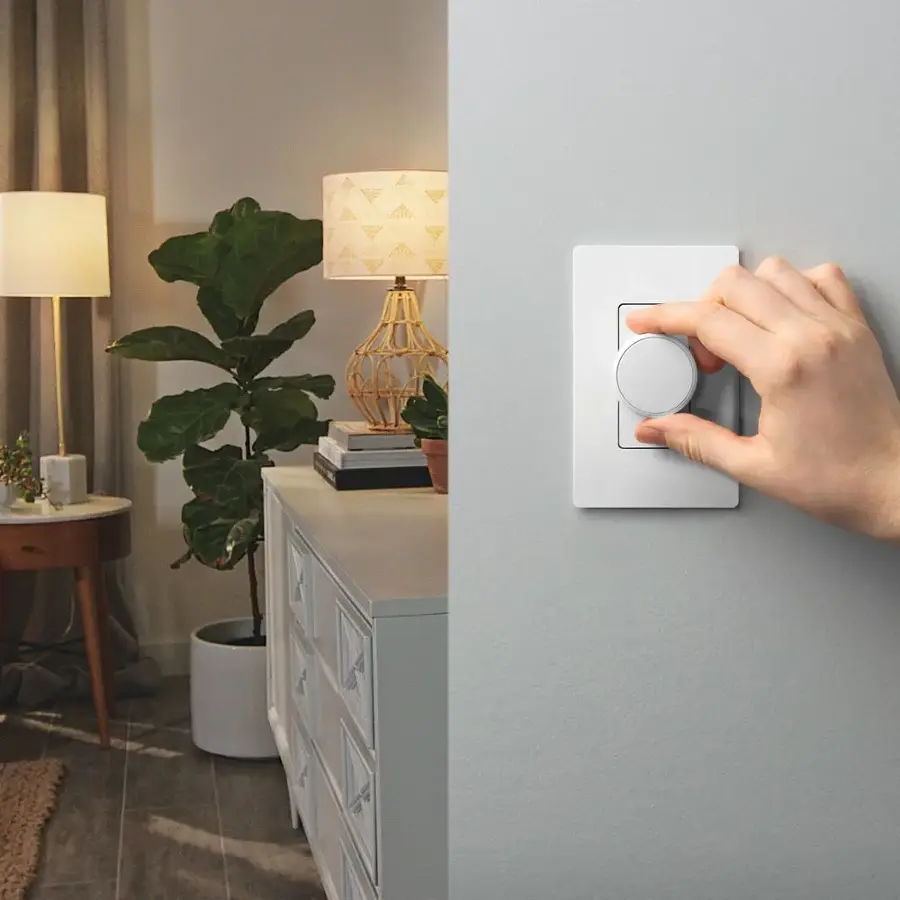 Alt View 17. Lutron - Aurora Smart Bulb Dimmer Switch for Paddle Switches, Works with Philips Hue Smart Bulbs - White.