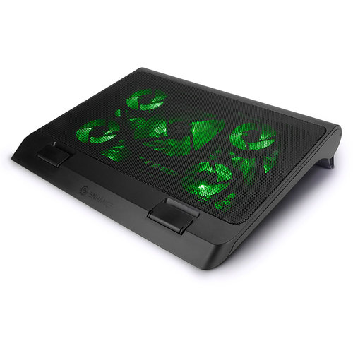 ENHANCE - GX-C1 Laptop Cooling Stand with 5 LED Fans & Dual USB Ports - Green