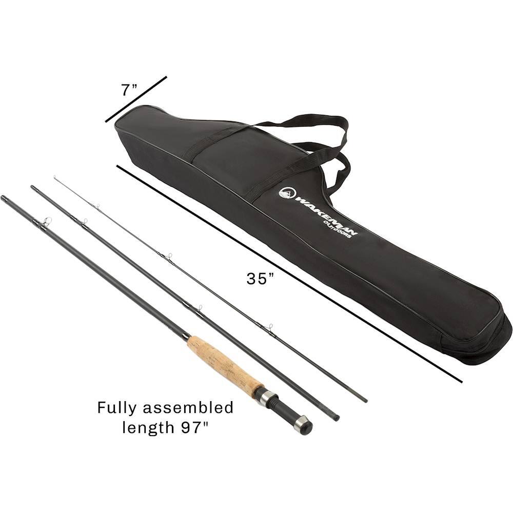 Best Buy Wakeman 3Piece Rod & Reel Fly Fish Pole with Tackle M500043