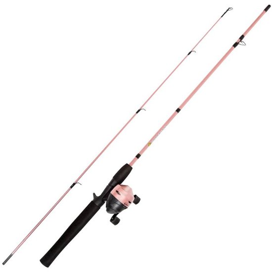 Wakeman - 2-Piece Rod and Reel Fishing Pole - Pink