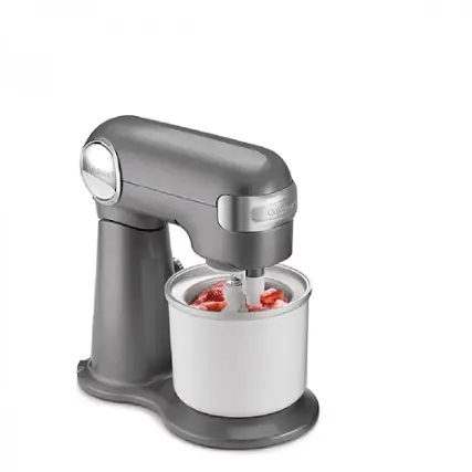 Left. Cuisinart - Fruit Scoop Frozen Dessert Maker Attachment - Stainless Steel.