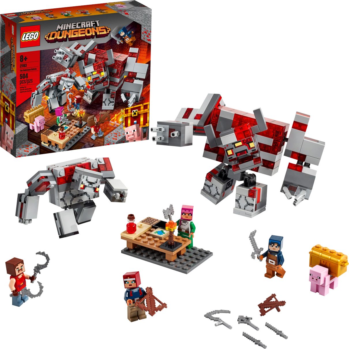 Lego Minecraft The Redstone Battle Minecraft Brick Construction Toy Action Playset 504 Pieces Best Buy