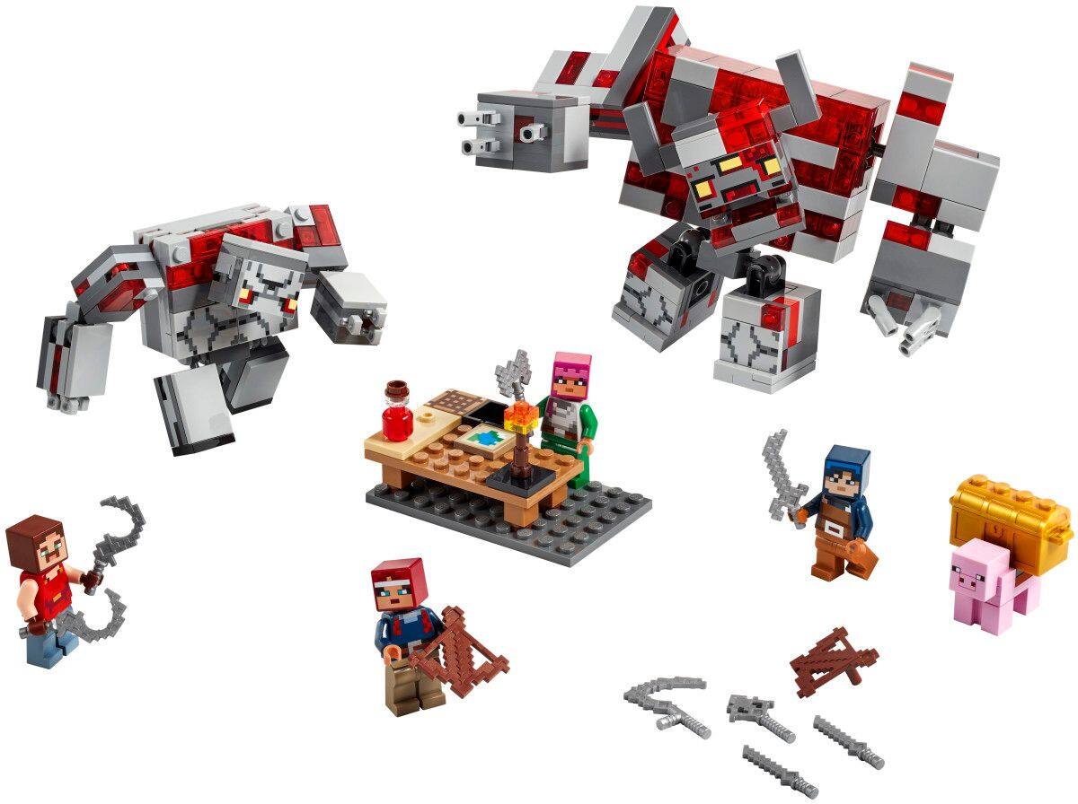 Alt View 14. LEGO - Minecraft The Redstone Battle 21163 Minecraft Brick Construction Toy Action Playset (504 Pieces).