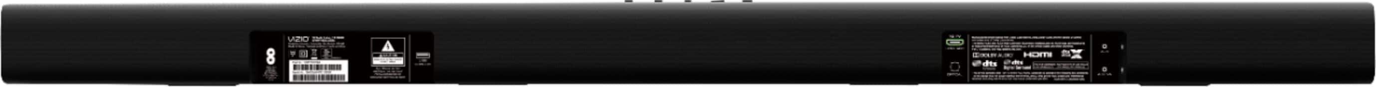 Back. VIZIO - 2.1-Channel V-Series Soundbar with Wireless Subwoofer and Dolby Audio/DTS Virtual:X - Black.