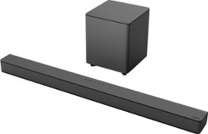 VIZIO - 2.1-Channel V-Series Soundbar with Wireless Subwoofer and Dolby Audio/DTS Virtual:X - Black - Front_Zoom