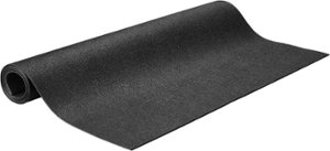 Insignia™ - Small Exercise Equipment Mat - Black - Front_Zoom