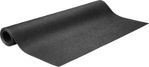 Insignia™ - Large Exercise Equipment Mat - Black - Front_Zoom