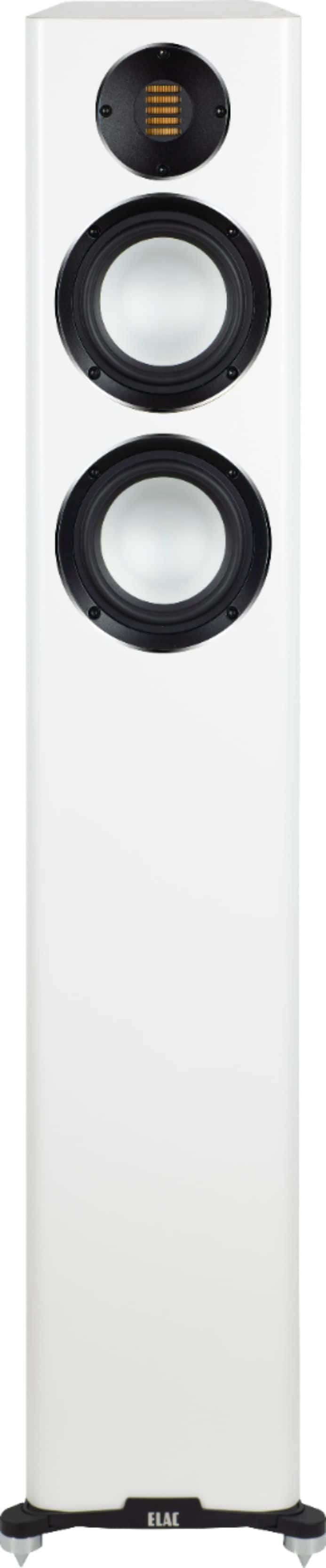 Front. ELAC - Carina Floorstanding Speaker - Satin White.