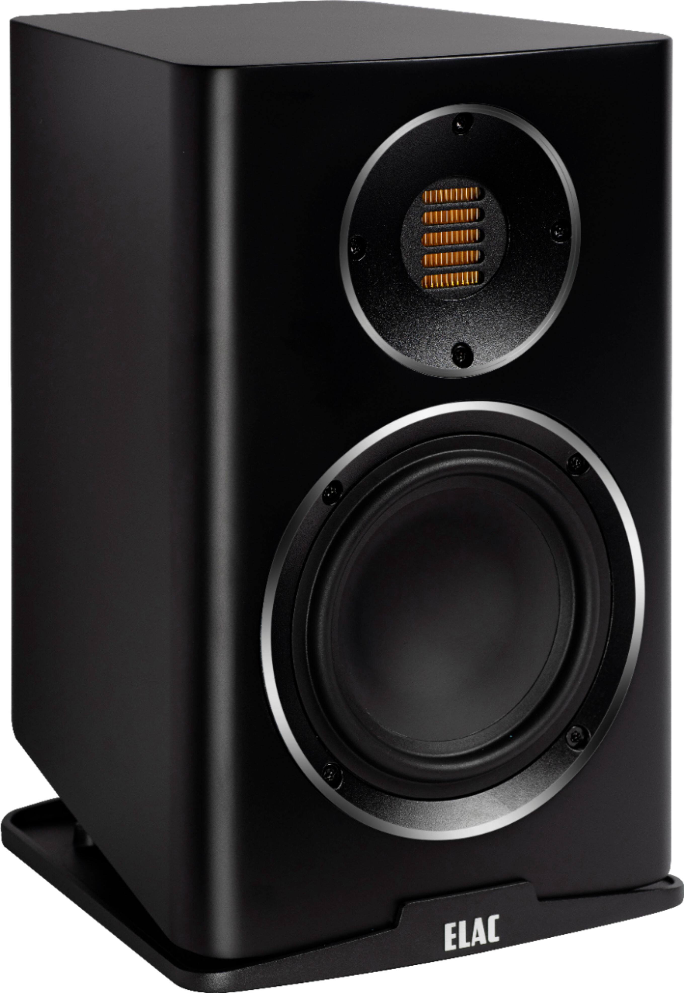 Angle. ELAC - Carina Bookshelf Speakers - Satin Black.