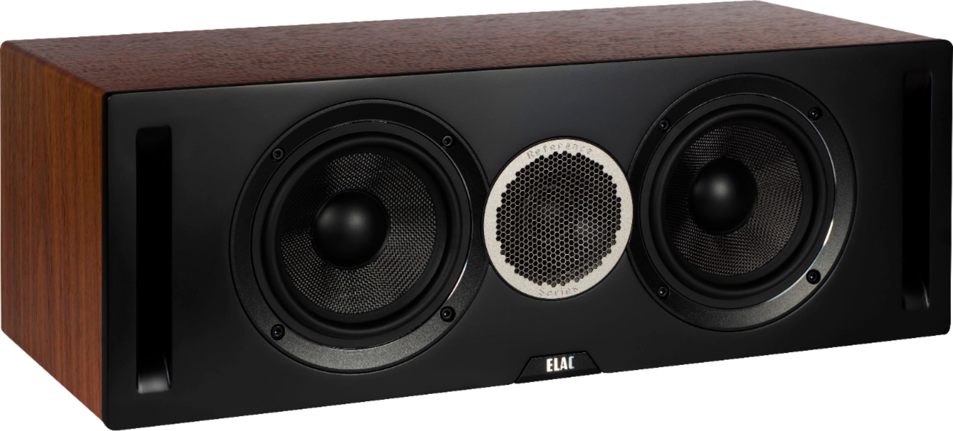 Angle View: ELAC - Debut Reference Center Speaker - Black/Walnut