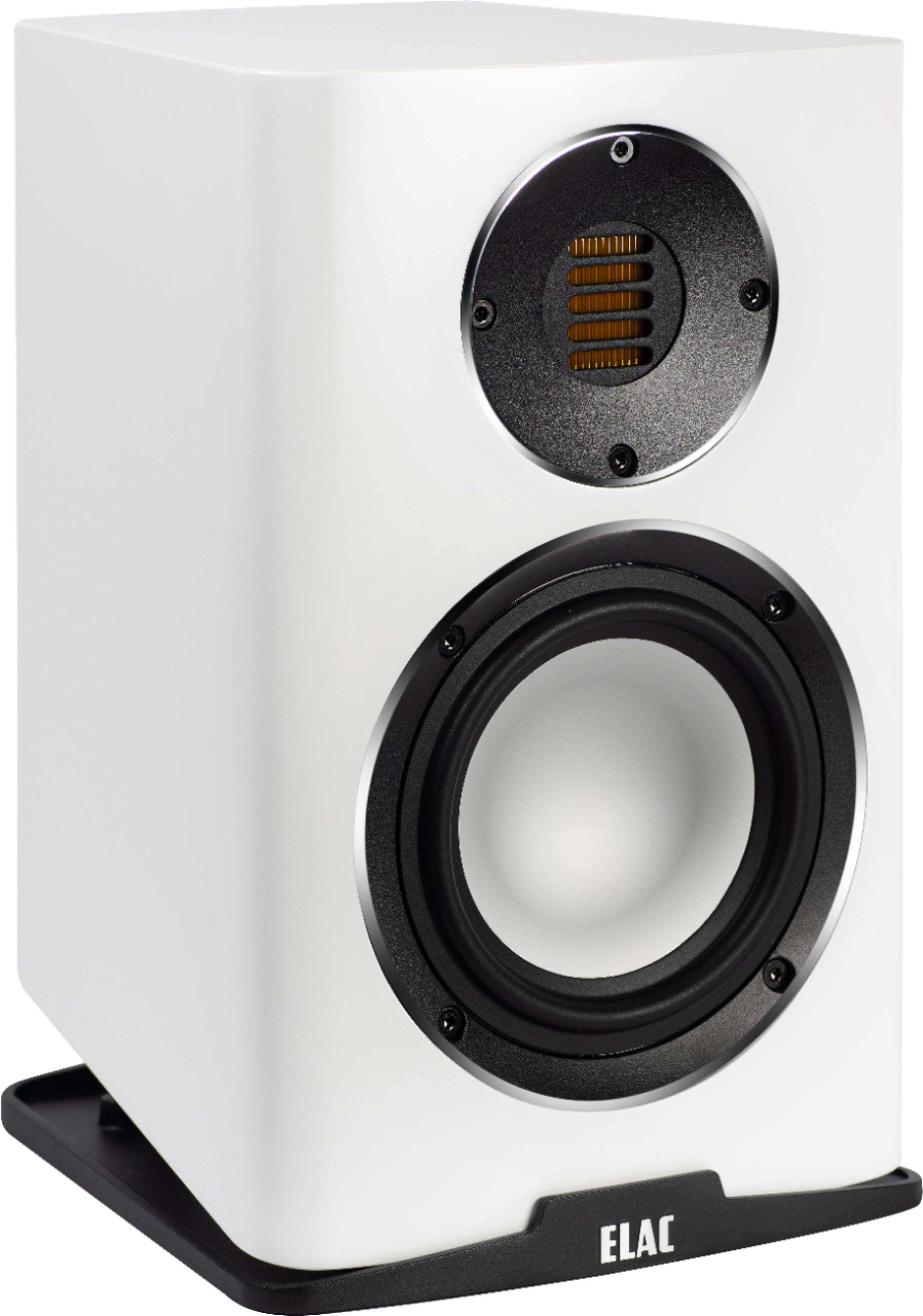 Angle. ELAC - Carina Bookshelf Speakers - Satin White.