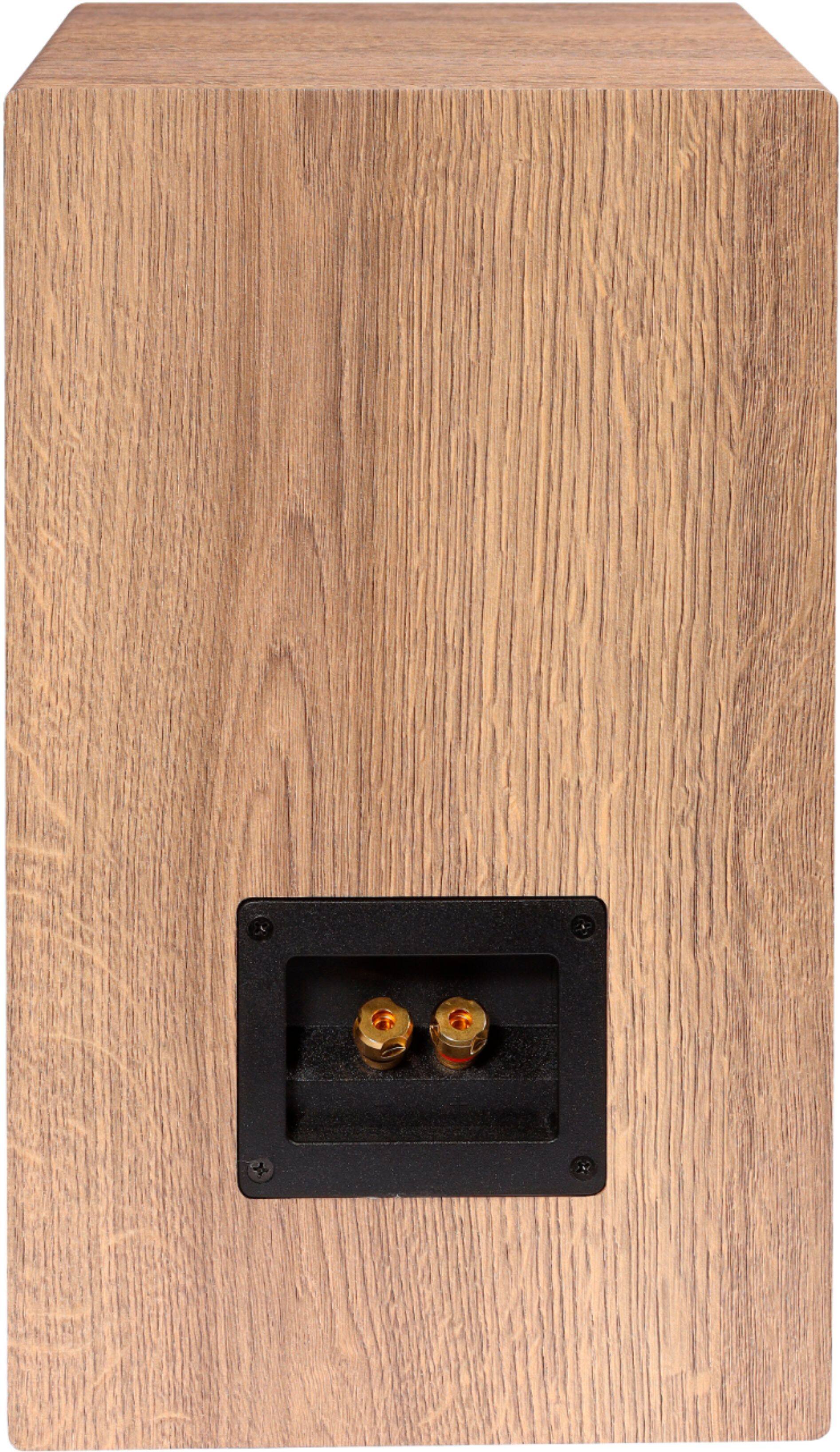 Back. ELAC - Debut Reference Bookshelf Speakers - White/Oak.