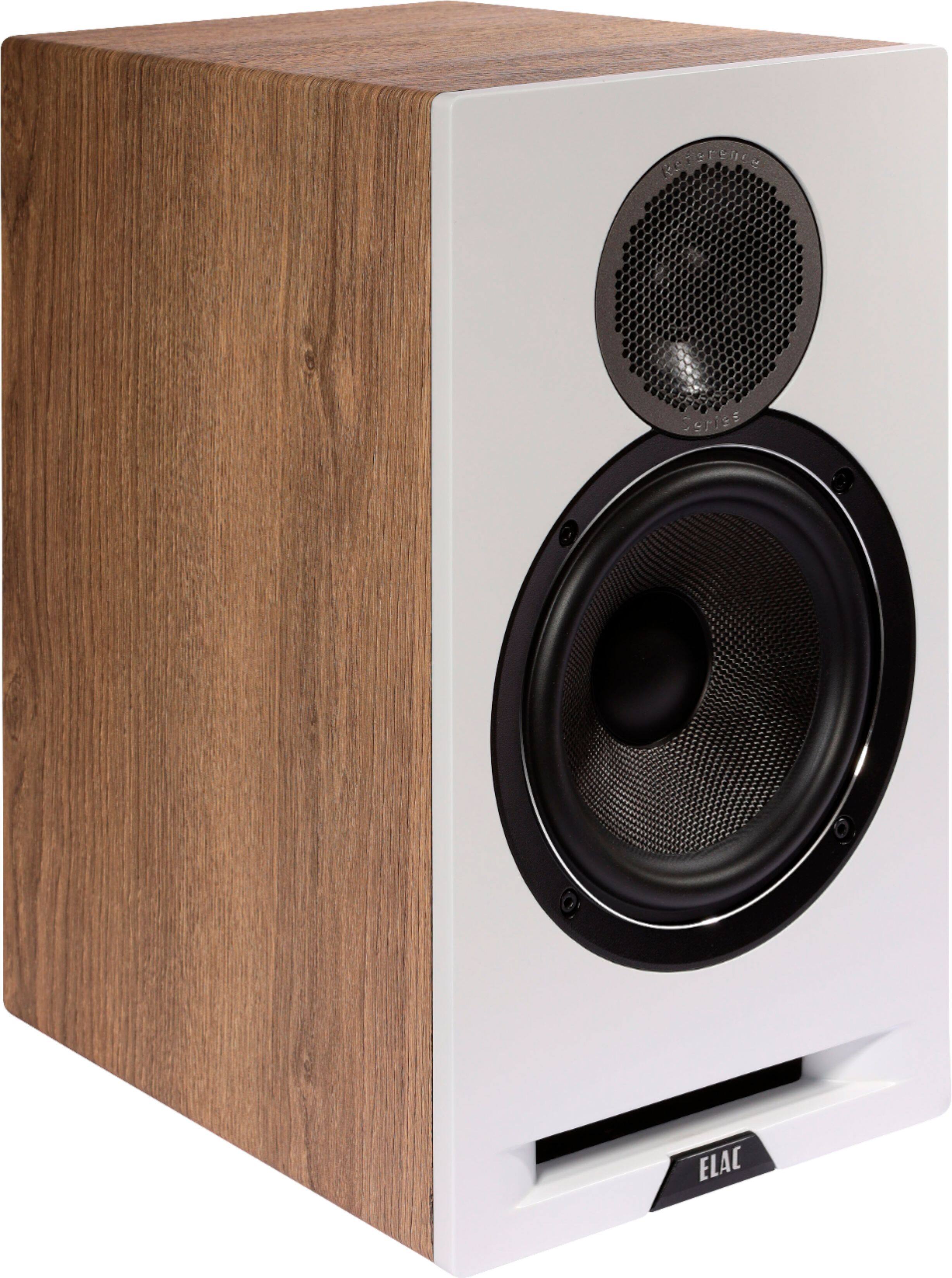 Angle. ELAC - Debut Reference Bookshelf Speakers - White/Oak.