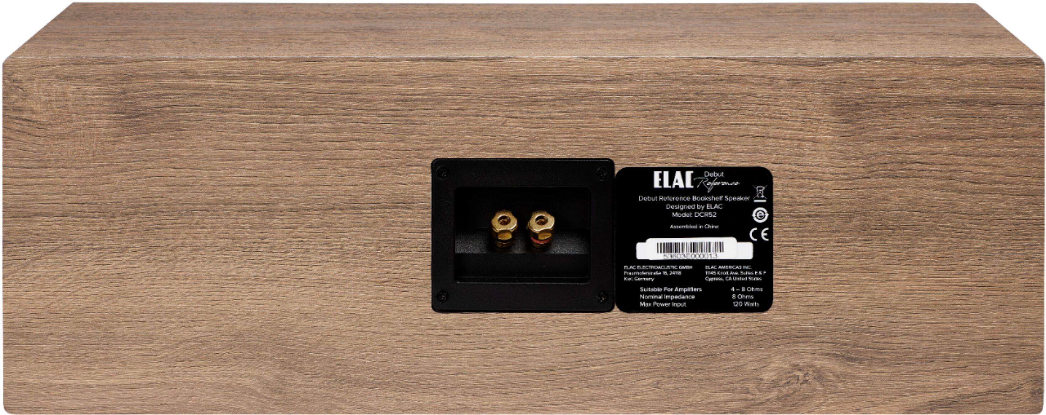 Back. ELAC - Debut Reference Center Speaker - White/Oak.