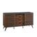 Left. Walker Edison - Mid Century Modern Sliding Slat Door TV Stand for Most Flat-Panel TV's up to 65" - Ebony/Dark Walnut.