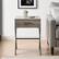 Alt View 13. Walker Edison - Brin 18" X Leg 1 Drawer Metal and Wood Side Table - Grey Wash.
