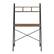 Front. Walker Edison - Mid Century Modern Ladder Computer Desk - Rustic Oak.