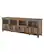 Left. Walker Edison - Tall Split Door TV Stand for Most TVs up to 78" - Rustic Oak.