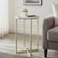 Alt View Zoom 13. Walker Edison - Melissa 16" Faux Stone Round Glam Side Table - Faux Grey Marble.