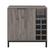 Front. Walker Edison - Bar Cabinet with Wine Storage - Slate Grey.