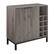 Left. Walker Edison - Bar Cabinet with Wine Storage - Slate Grey.