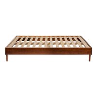 Walker Edison - Solid Wood Queen Platform Bed - Front_Zoom