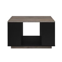 Walker Edison - 30" Square Coffee Table - Grey Wash - Front_Zoom