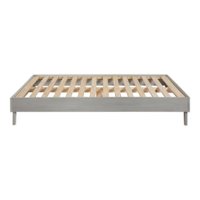 Walker Edison - Solid Wood Queen Platform Bed - Front_Zoom