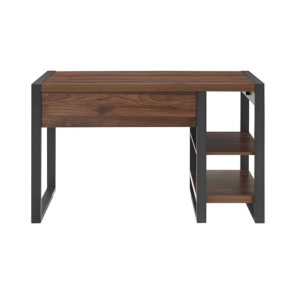 Alt View 13. Walker Edison - 48" Modern Industrial USB Power Computer Desk - Dark Walnut.