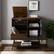 Alt View 12. Walker Edison - Mid Century Modern Record Player Cabinet - Dark Walnut.