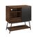 Left. Walker Edison - Mid Century Modern Record Player Cabinet - Dark Walnut.