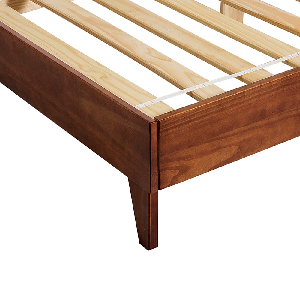 Left View: Walker Edison - Solid King Platform Bed - Wood