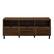Front. Walker Edison - Modern Slat Door TV Stand for Most Flat-Panel TV's up to 65" - Dark Walnut.