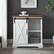 Alt View 13. Walker Edison - 32" Rustic Farmhouse Buffet - Solid White/Rustic Oak.