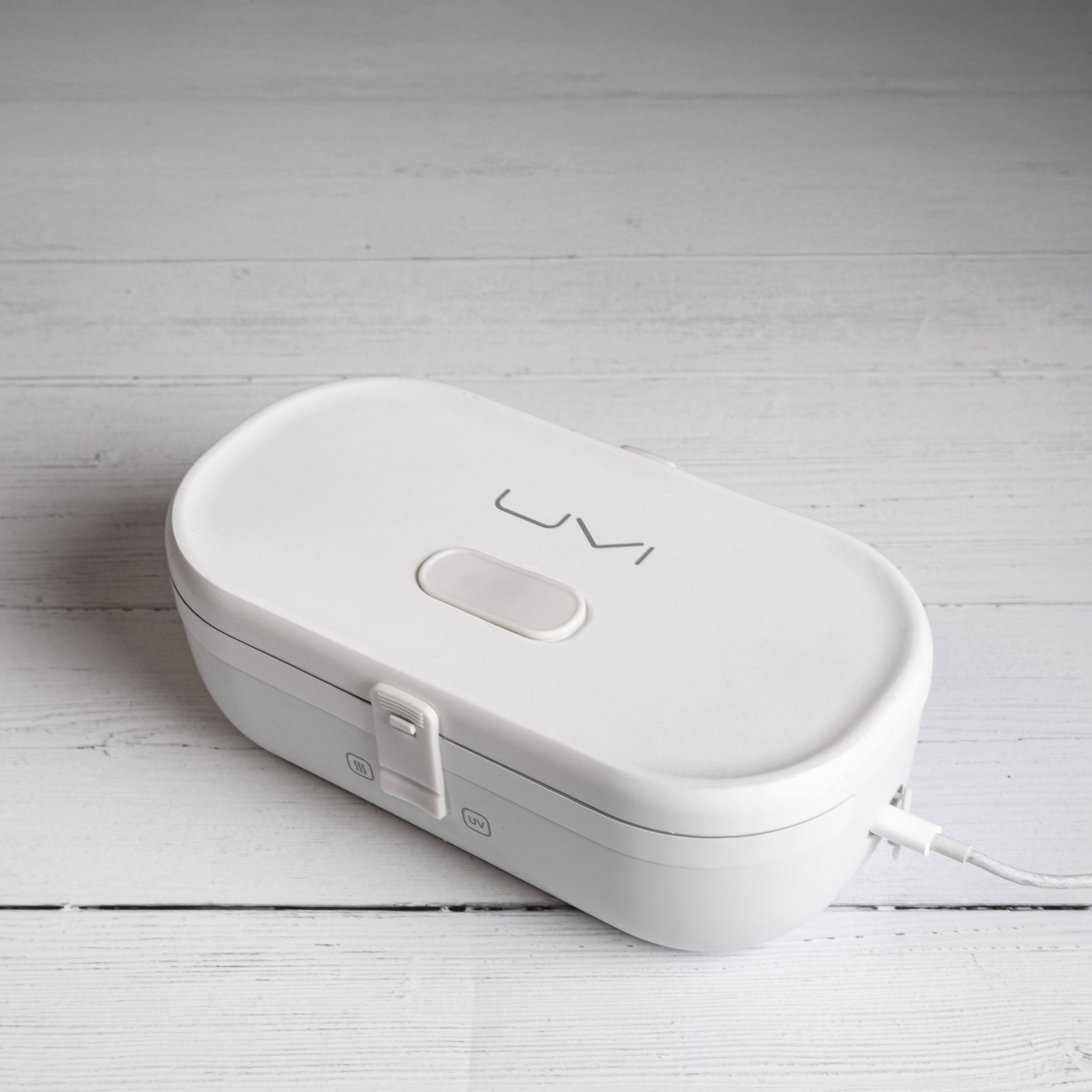 Alt View 6. UVI - UVI Plus Lunchbox - Portable Self-Heating Lunch Box with UV Sanitizer & USB-C Charging - Pearl.