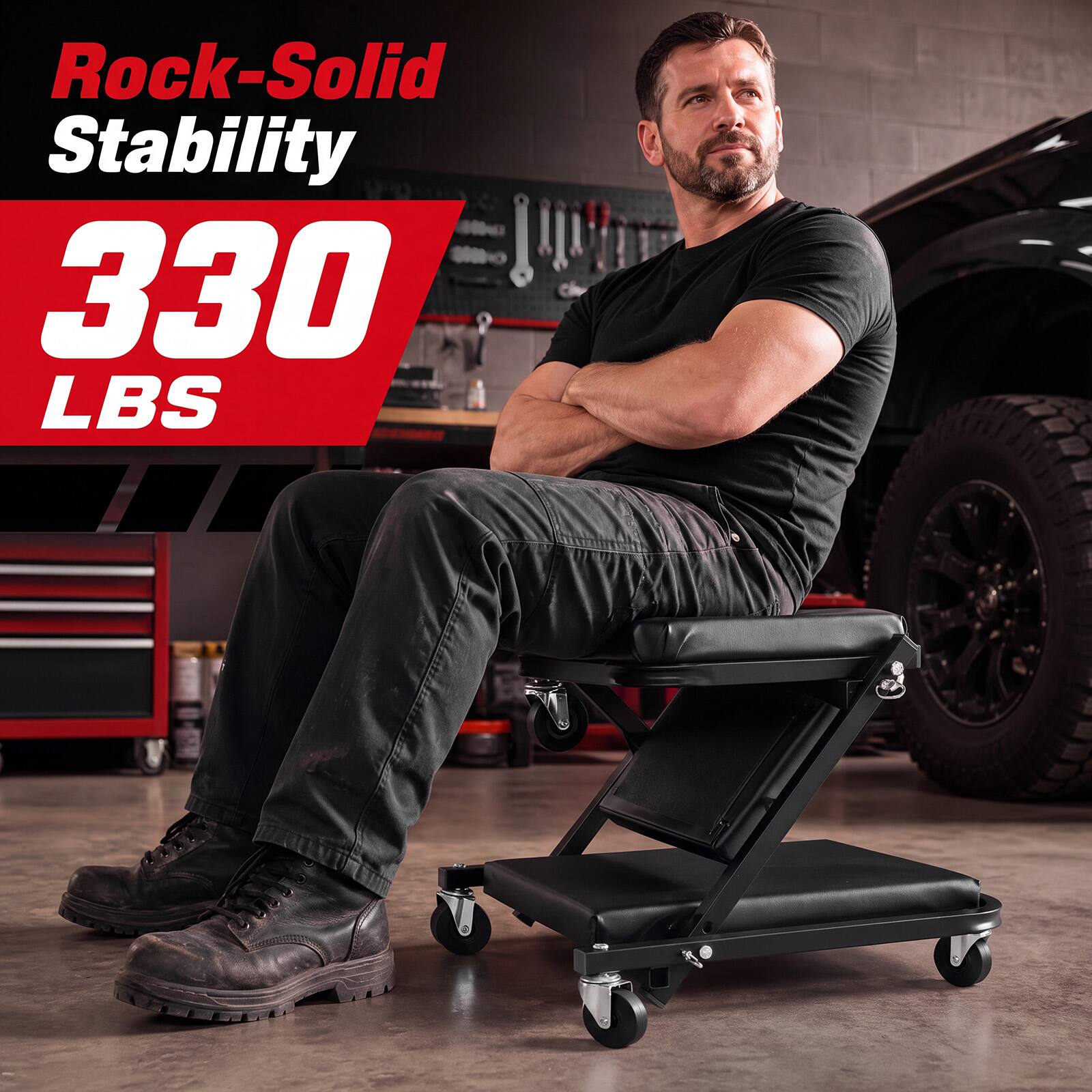 Rock-Solid Stability  
330 LBS