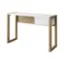 Angle. Walker Edison - Modern Fluted Storage Drawer Wood Computer Desk - White.