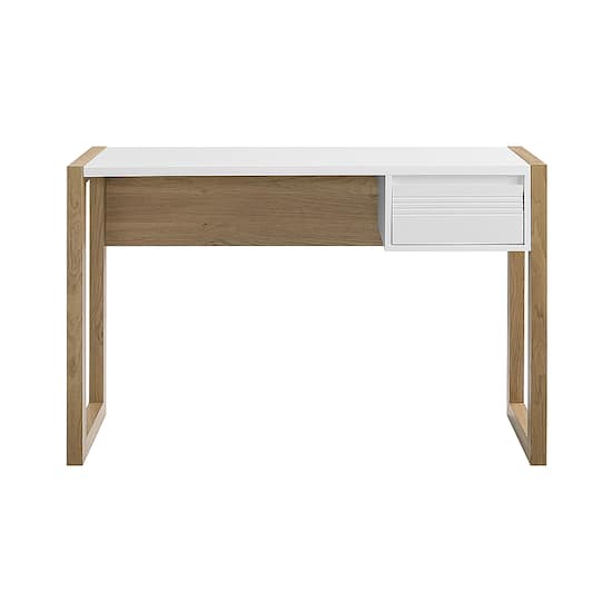 Walker Edison Modern Fluted Storage Drawer Wood Computer