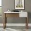 Alt View 11. Walker Edison - Modern Fluted Storage Drawer Wood Computer Desk - White.