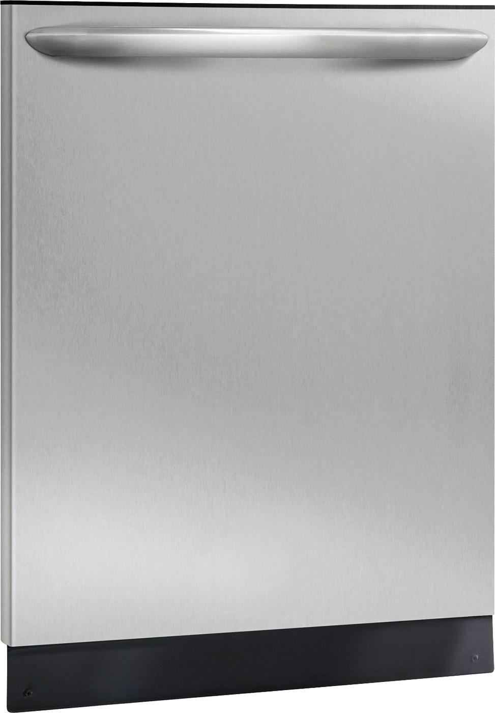 Angle View: Frigidaire 24" Built-in Dishwasher w/ 14 Place Setting, Silver