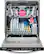 Alt View 14. Frigidaire - Gallery 24" Tall Tub Built-In Dishwasher - Stainless Steel.