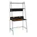 Left. Walker Edison - Modern Ladder Wood Computer Desk - Dark Walnut.