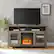Alt View 11. Walker Edison - 58" Tall Glass Two Door Soundbar Storage Fireplace TV Stand for Most TVs Up to 65" - Grey Wash.