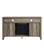 Alt View 2. Walker Edison - 58" Tall Glass Two Door Soundbar Storage Fireplace TV Stand for Most TVs Up to 65" - Grey Wash.