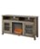 Left Zoom. Walker Edison - Tall Glass Two Door Soundbar Storage Fireplace TV Stand for Most TVs Up to 65" - Grey Wash.